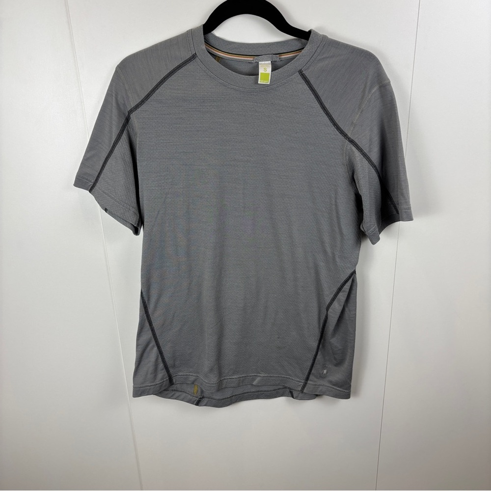 Smartwool Merino Wool Blend Teller Tech T-Shirt Short-Sleeve Men's sz S Grey